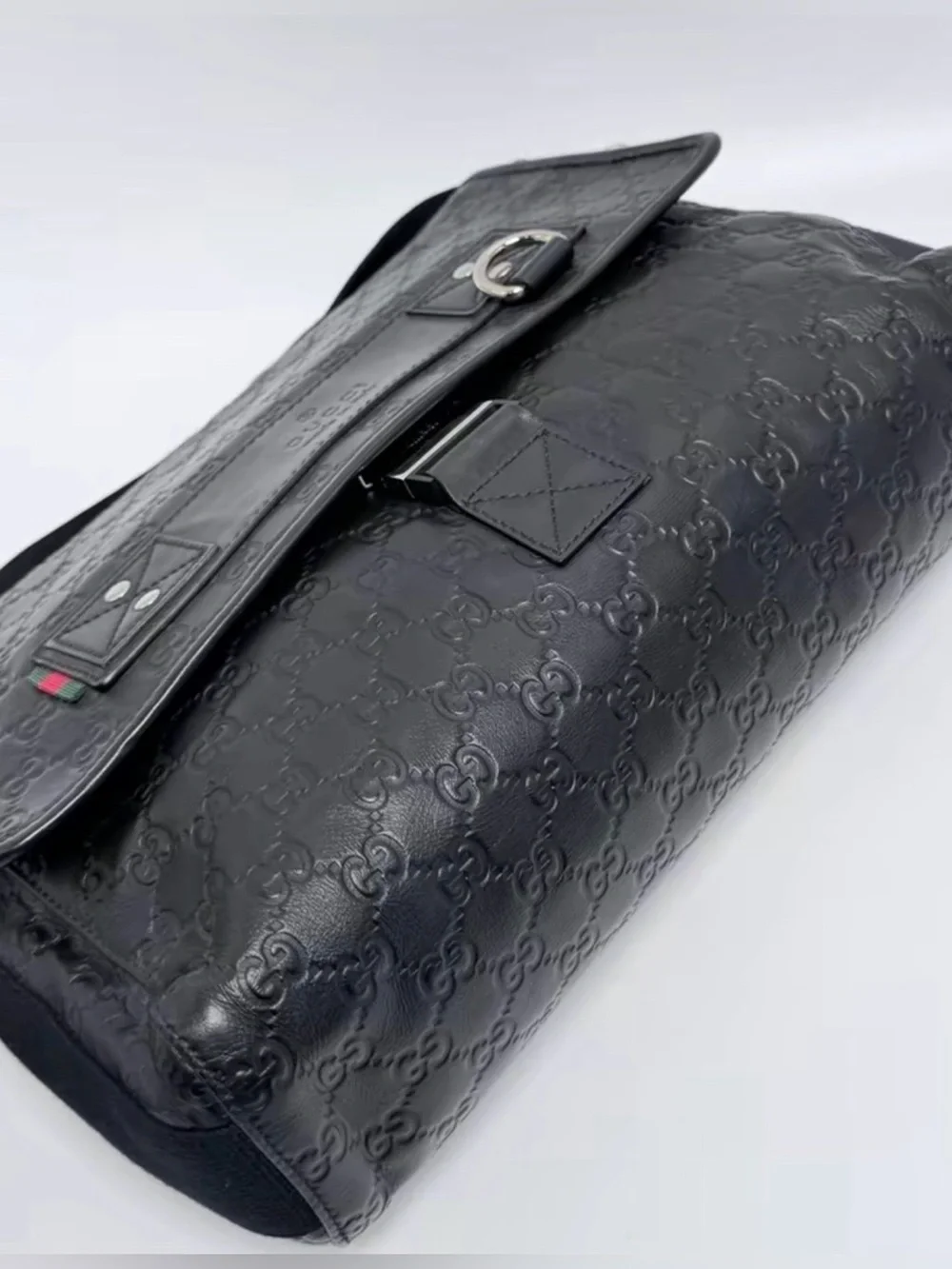 SALE - Gucci Black Messenger Bag with Gucci Wallet and Gucci Box!!